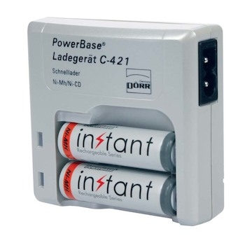 Doerr PowerBase C-421 nabíječka + 2x AA Instant 2100mAh