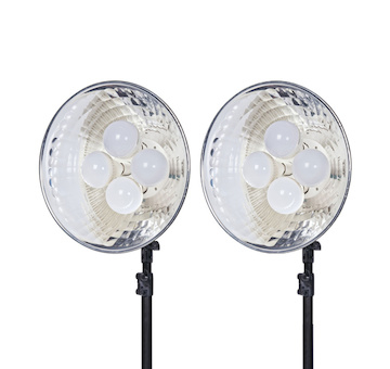 Doerr set 2x DL-400 LED 4x10W, stojany