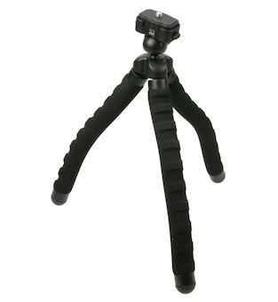 Doerr SUPERFLEX Pod cestovní stolní stativ (27cm, 156g, max.1kg, kulová hlava)