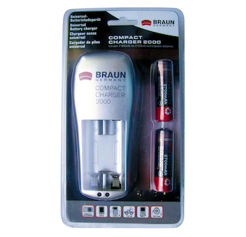 Nabíječka Braun BCC 2000 + 2x AA NiMH 2700mAh