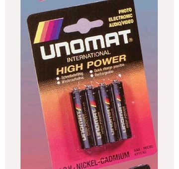 NiCd akumulátory Unomat AAA MICRO - 240 mAh