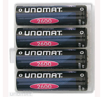 NiMH akumulátory Unomat AA MIGNOM - 2600 mAh