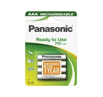 Panasonic Ready to Use NiMH/AAA 750mAh/1,2V nabíjecí akumulátor