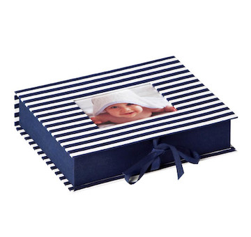 Photobox Walther STRIPE Blue 21,7x15,4x4,7 cm