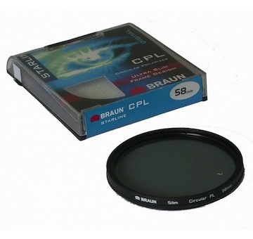 Polarizační filtr Braun C-PL StarLine 62 mm