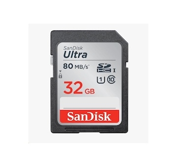 SanDisk 32GB SDHC karta Ultra 80MB/s Class 10 UHS-I
