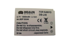 Baterie SANYO DB-L40 (BDP-SDBL40, 1000mAh)