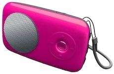 Braun SAPPY Red přehrávač MP3 / FM s reproduktorem