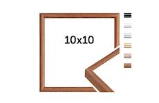 Doerr WOOD FRAME 10x10 cm fotorám (pasparta na 7x7 cm, opěrná noha)