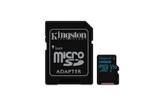 Kingston 128 GB Micro SDXC Canvas Go! C10 90R 45W + SD adapter
