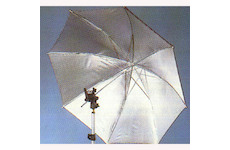 Studiový deštník Unomat 106cm - stříbrný