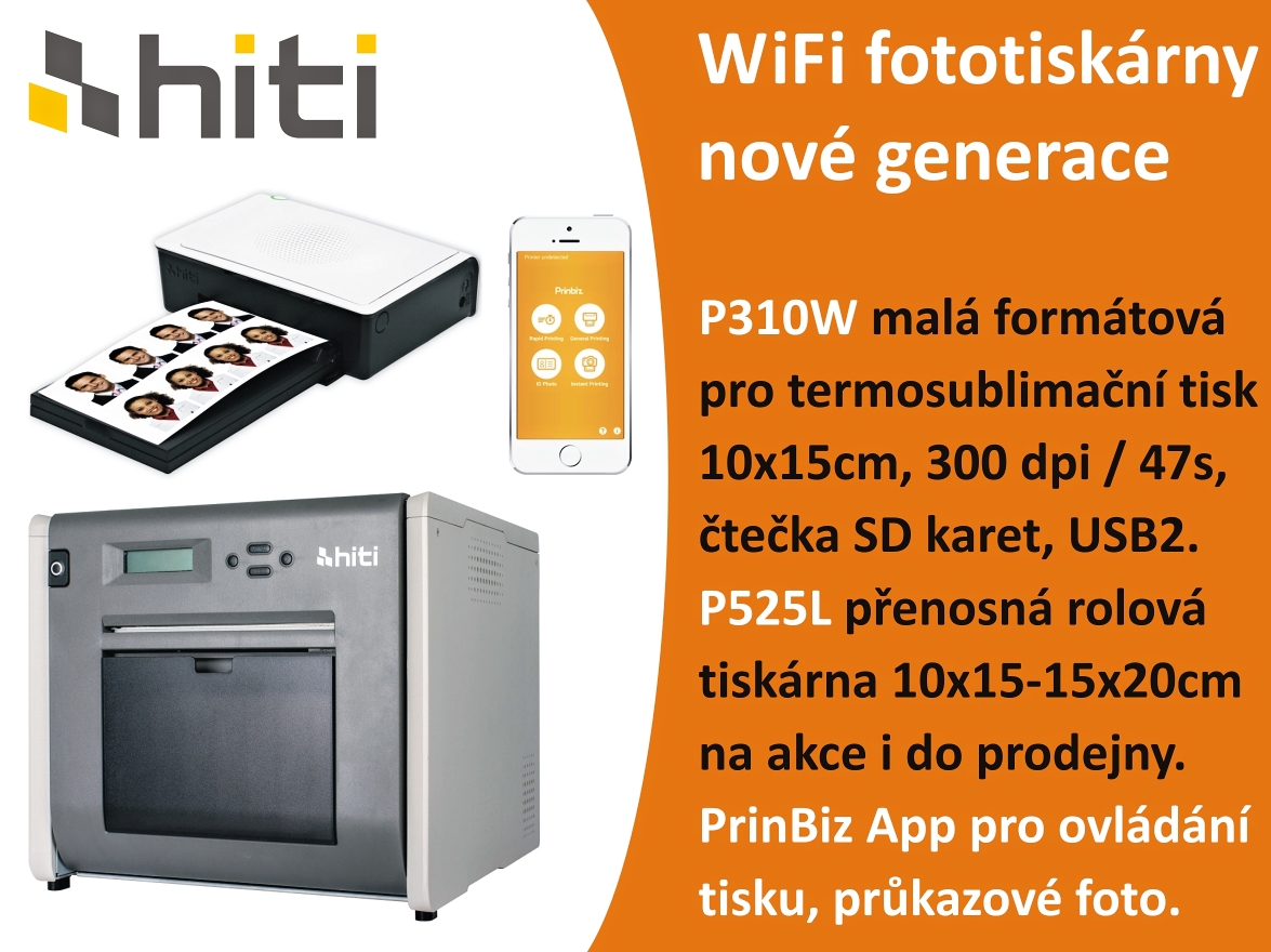 WiFi fototiskárny HiTi nové generace